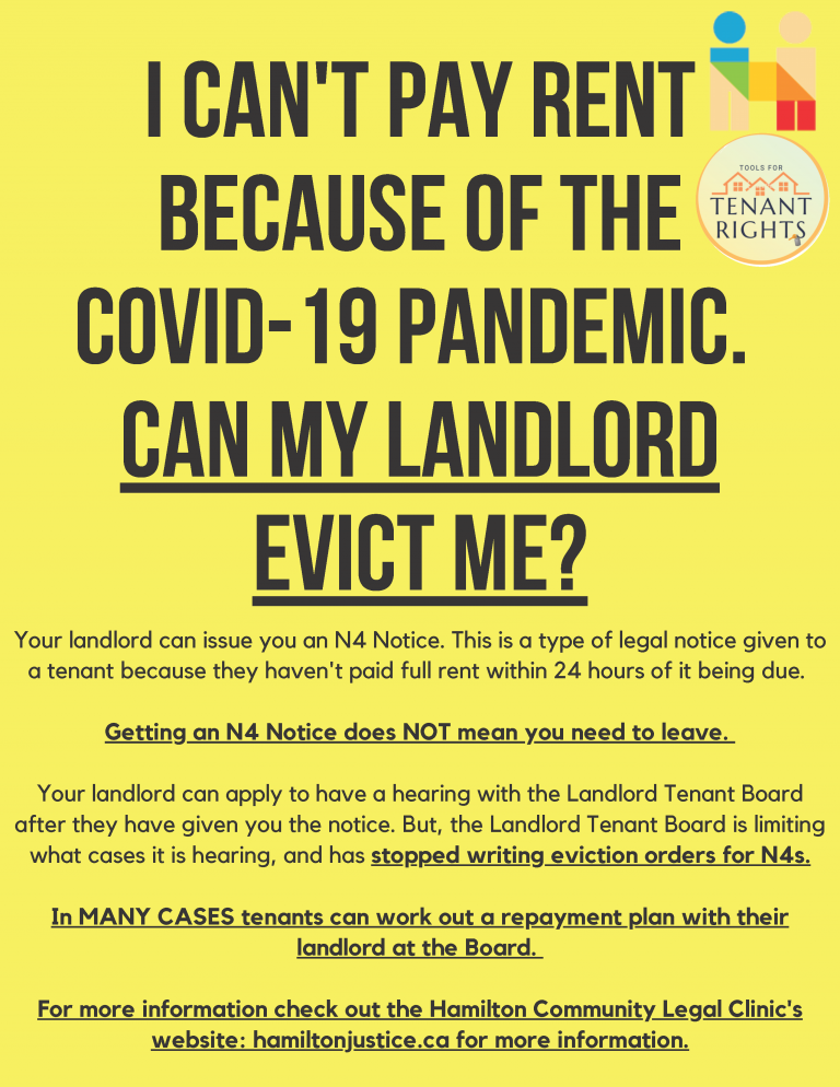 COVID19 Updates Hamilton Community Legal Clinic