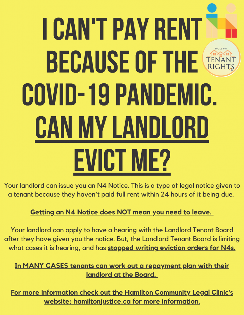 COVID19 Updates Hamilton Community Legal Clinic